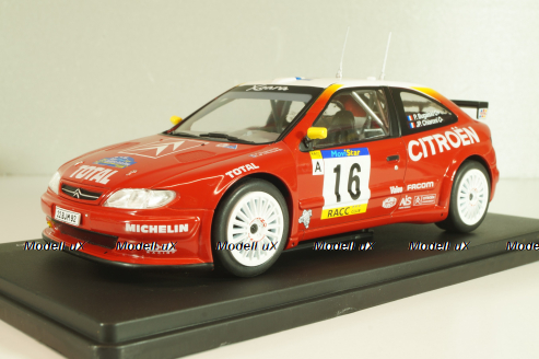 Citroen Xsara Kit Car WRC #16 Rally Catalunya-Costa Brava 1999, Bugalski/Chiaroni, G113U032, WRC Collection, Hachette 1:24