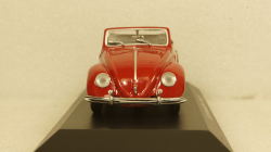 Volkswagen Hebmuller cabriolet 1950, red, built on VW Beetle (Typ 14), 940052131, Maxichamps 1:43