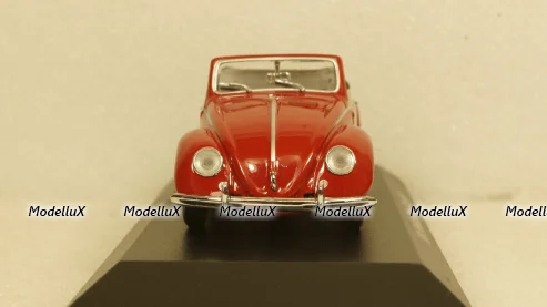 Volkswagen Hebmuller cabriolet 1950, red, built on VW Beetle (Typ 14), 940052131, Maxichamps 1:43