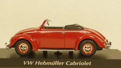 Volkswagen Hebmuller cabriolet 1950, red, built on VW Beetle (Typ 14), 940052131, Maxichamps 1:43