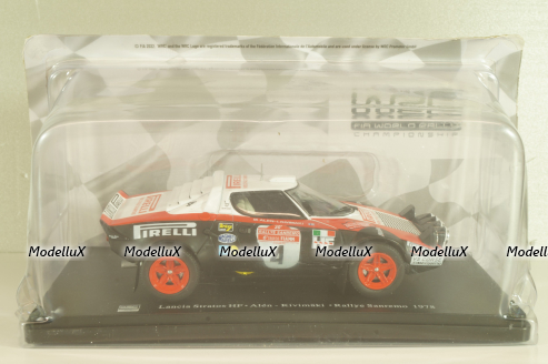 Lancia Stratos HF #4, Rally Sanremo 1978, Alen/Kivimaki, G113U025, WRC Collection, Hachette 1:24