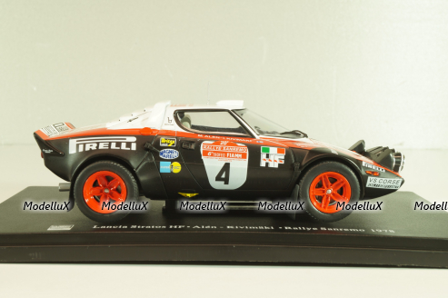 Lancia Stratos HF #4, Rally Sanremo 1978, Alen/Kivimaki, G113U025, WRC Collection, Hachette 1:24