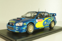 Subaru Impreza S9 WRC #7 Rally Wales GB 2003, Solberg/Mills, WRC Collection, Hachette 1:24