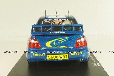 Subaru Impreza S9 WRC #7 Rally Wales GB 2003, Solberg/Mills, WRC Collection, Hachette 1:24