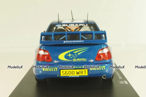 Subaru Impreza S9 WRC #7 Rally Wales GB 2003, Solberg/Mills, WRC Collection, Hachette 1:24
