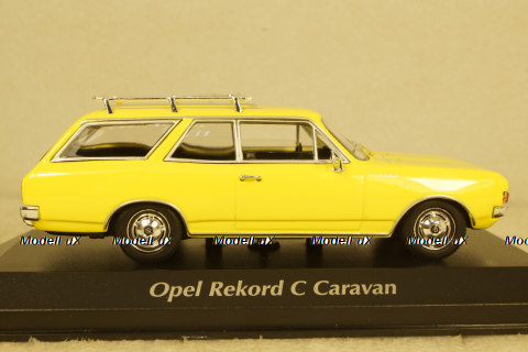 Opel Rekord C Caravan 1969, yellow, 940046110,  Maxichamps 1:43