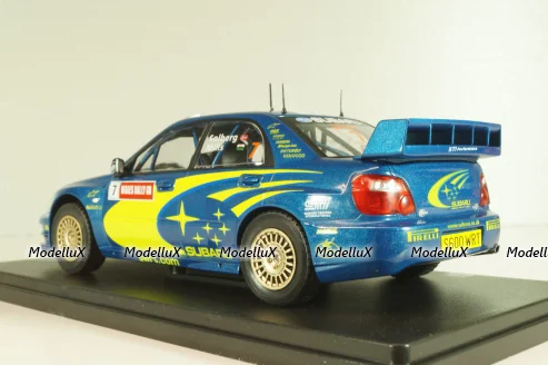 Subaru Impreza S9 WRC #7 Rally Wales GB 2003, Solberg/Mills, WRC Collection, Hachette 1:24