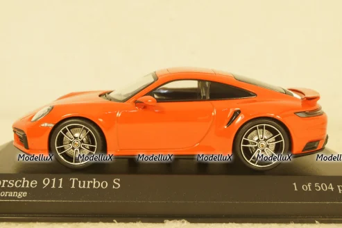 Porsche 911 (922) Turbo S 2020, Orange, 410069476, Minichamps 1:43