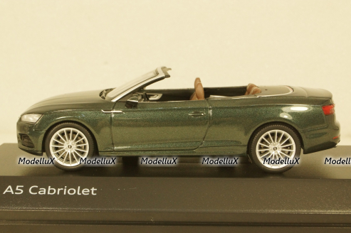 Audi A5 cabriolet, gotland green metallic, 2017, 5011705333, Iscale 1:43