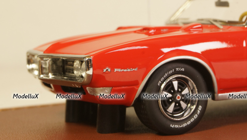 Pontiac Firebird 400 cabriolet open 1968, red, GLM Models 1:43