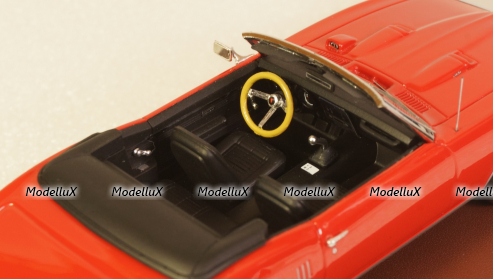 Pontiac Firebird 400 cabriolet open 1968, red, GLM Models 1:43