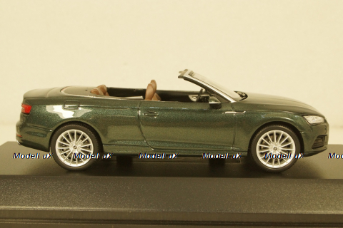 Audi A5 cabriolet, gotland green metallic, 2017, 5011705333, Iscale 1:43