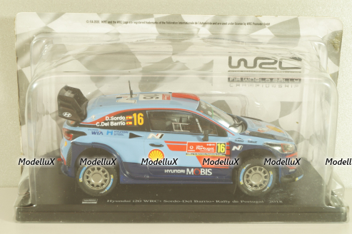 Hyundai i20 WRC #16 Rally de Portugal 2018, Sordo/De Barrio, WRC Collection, Hachette 1:24 Уценка!
