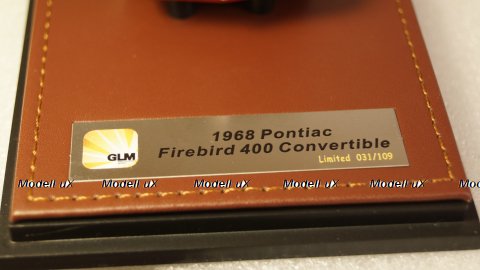 Pontiac Firebird 400 cabriolet closed 1968, green, GLM191004, GLM Models 1:43