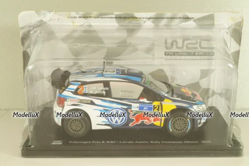Volkswagen Polo R WRC #2, Winner Rally Guanajuato Mexico 2016, Latvala/Anttila, WRC Collection, Hachette #64, 1:24 Блистер треснут!