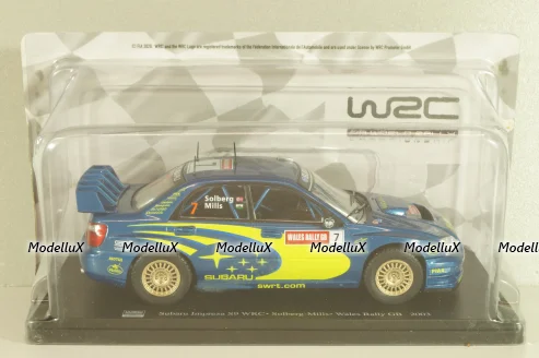 Subaru Impreza S9 WRC #7 Rally Wales GB 2003, Solberg/Mills, WRC Collection, Hachette 1:24