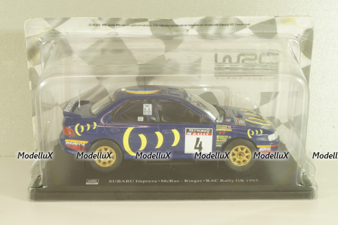 Subaru Impreza WRC #4 Rally GB 1995, McRae/Ringer, G113U066, WRC Collection #66, Hachette 1:24 Уценка!