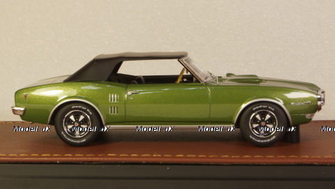 Pontiac Firebird 400 cabriolet closed 1968, green, GLM191004, GLM Models 1:43