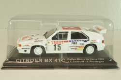 Citroen BX 4TC #15 rally Monte Carlo 1986, J.C.Andruet/A.Peuvergne, Altaya 1:43