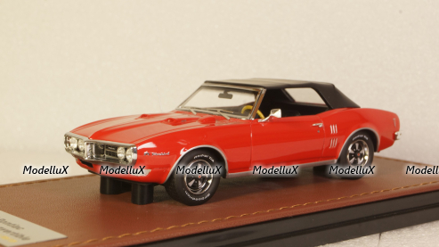 Pontiac Firebird 400 cabriolet closed 1968, red, GLM Models 1:43