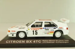 Citroen BX 4TC #15 rally Monte Carlo 1986, J.C.Andruet/A.Peuvergne, Altaya 1:43