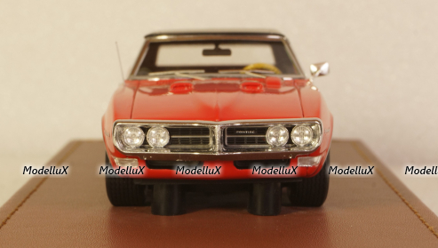 Pontiac Firebird 400 cabriolet closed 1968, red, GLM Models 1:43