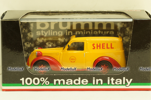 Fiat 1100 E Furgone Shell GP Italy 1958, Brumm 1:43