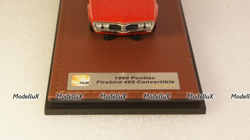 Pontiac Firebird 400 cabriolet closed 1968, red, GLM Models 1:43
