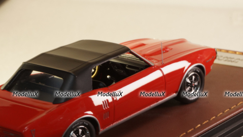 Pontiac Firebird 400 cabriolet closed 1968, red, GLM Models 1:43