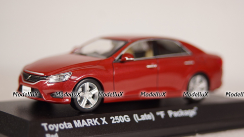 Toyota Mark X 250G F Package red, Late Version, 03637R2, Kyosho 1:43