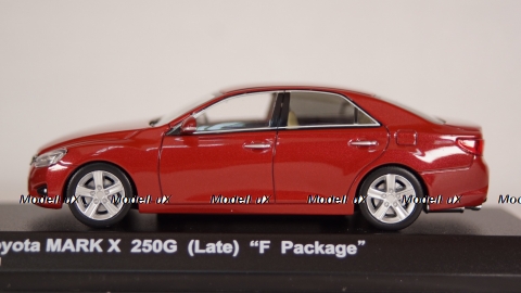 Toyota Mark X 250G F Package red, Late Version, 03637R2, Kyosho 1:43