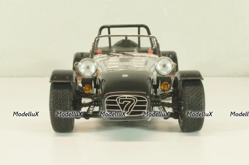 Caterham Super Seven JPE, black with carbon, 08225C, Kyosho 1:18