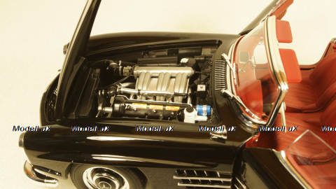 Mercedes 300 SL Roadster (W198) 1957 Black, 180039036, Minichamps 1:18