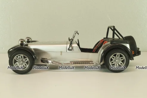 Caterham Super Seven JPE, black with carbon, 08225C, Kyosho 1:18