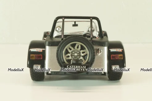 Caterham Super Seven JPE, black with carbon, 08225C, Kyosho 1:18