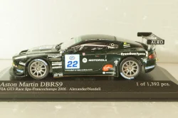 Aston Martin DBRS 9 FIA GT3 Race SPA-Francochamps 2006, Alexander/Needell, black, 400061322, Minichamps 1:43