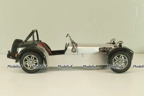 Caterham Super Seven JPE, black with carbon, 08225C, Kyosho 1:18