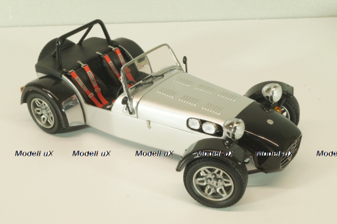Caterham Super Seven JPE, black with carbon, 08225C, Kyosho 1:18