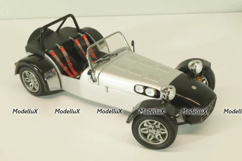 Caterham Super Seven JPE, black with carbon, 08225C, Kyosho 1:18