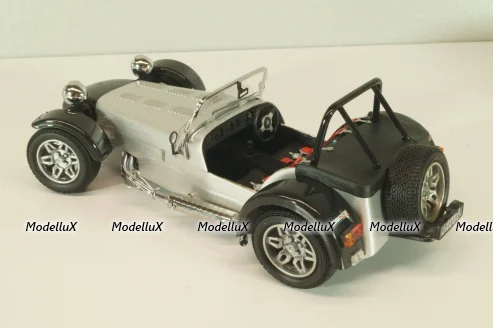 Caterham Super Seven JPE, black with carbon, 08225C, Kyosho 1:18