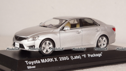 Toyota Mark X 250G F Package silver, Late Version, 03637S2, Kyosho 1:43
