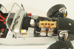 Caterham Super Seven JPE, black with carbon, 08225C, Kyosho 1:18