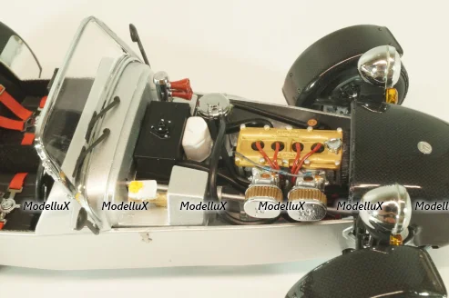 Caterham Super Seven JPE, black with carbon, 08225C, Kyosho 1:18