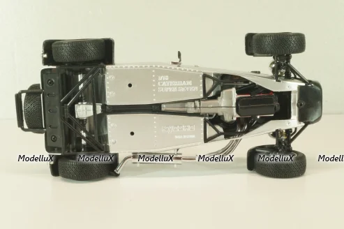 Caterham Super Seven JPE, black with carbon, 08225C, Kyosho 1:18