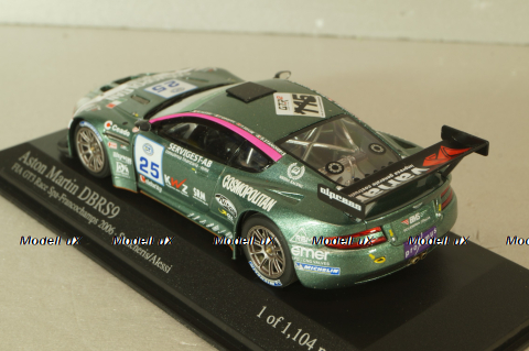Aston Martin DBRS 9 FIA GT3 Race SPA-Francochamps 2006, Groppi/Alessi, green, 400061325, Minichamps 1:43