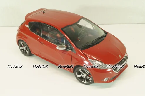 Peugeot 208 GTI 2013, red, 184700, Norev 1:18