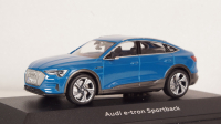 Audi E-tron Sportback Antigua Blue, IScale 1:43
