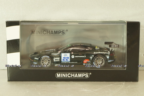 Aston Martin DBRS 9 FIA GT3 Race SPA-Francochamps 2006, Alexander/Needell, black, 400061322, Minichamps 1:43