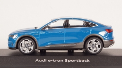 Audi E-tron Sportback Antigua Blue, IScale 1:43