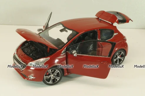 Peugeot 208 GTI 2013, red, 184700, Norev 1:18